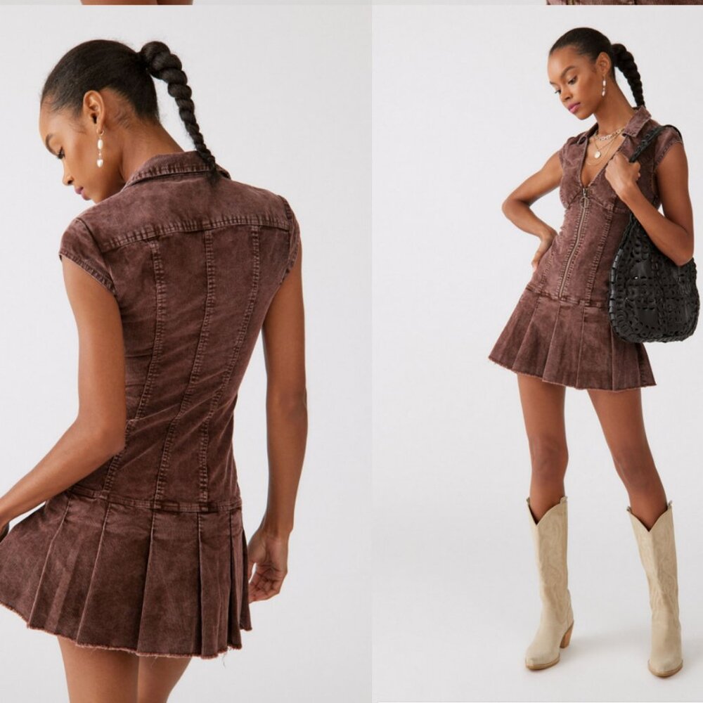 NEW WITH TAGS Urban Outfitters (UO) Jazzy Corduroy Mini Dress